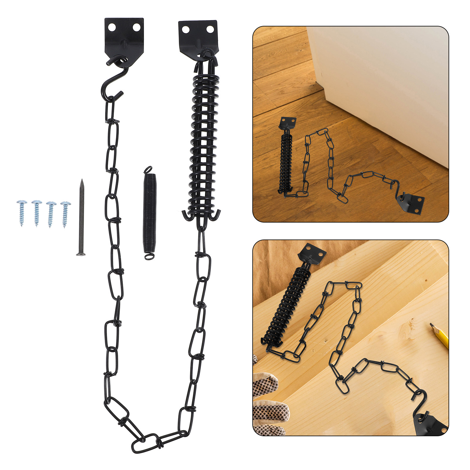 ชุดล็อคประตูแบบโซ่กันลม 2 ชุด  - Security Chain Door บทวิจารณ์และราคา