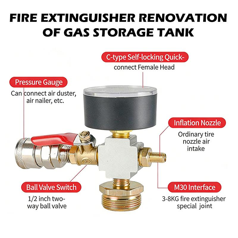 ชุดแปลงอะแดปเตอร์แรงดันปั๊มลมส - Fire Extinguisher Small บทวิจารณ์และราคา